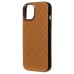 Чехол-накладка для Apple iPhone 15 (коричневый) - SM089 SafeMag экокожа