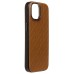 Чехол-накладка для Apple iPhone 15 (коричневый) - SM089 SafeMag экокожа