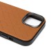 Чехол-накладка для Apple iPhone 15 (коричневый) - SM089 SafeMag экокожа
