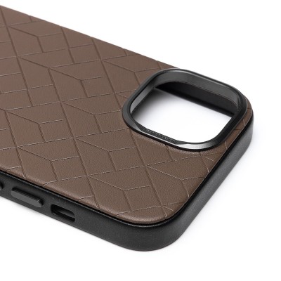 Чехол-накладка для Apple iPhone 15 (глиняный) - SM089 SafeMag экокожа