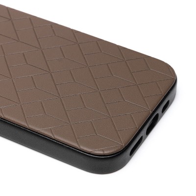 Чехол-накладка для Apple iPhone 15 (глиняный) - SM089 SafeMag экокожа