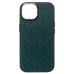 Чехол-накладка для Apple iPhone 15 (зеленый) - SM089 SafeMag экокожа