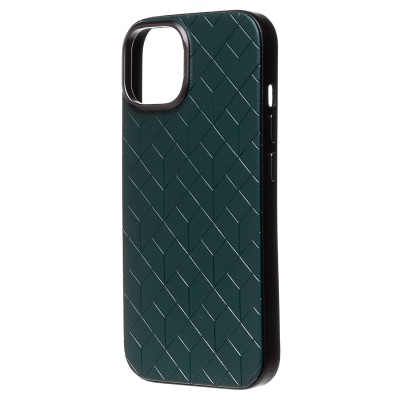 Чехол-накладка для Apple iPhone 15 (зеленый) - SM089 SafeMag экокожа