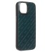 Чехол-накладка для Apple iPhone 15 (зеленый) - SM089 SafeMag экокожа