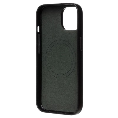 Чехол-накладка для Apple iPhone 15 (зеленый) - SM089 SafeMag экокожа