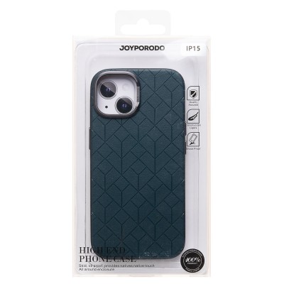 Чехол-накладка для Apple iPhone 15 (зеленый) - SM089 SafeMag экокожа