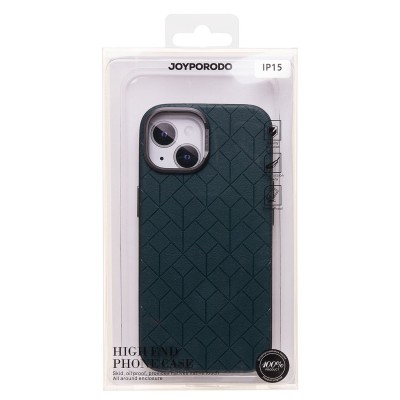 Чехол-накладка для Apple iPhone 15 (зеленый) - SM089 SafeMag экокожа