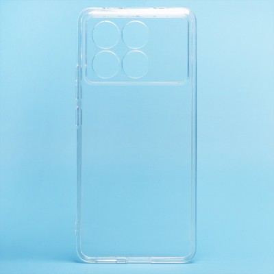 Чехол-накладка для Xiaomi Poco X6 Pro 5G (прозрачный) - Ultra Slim