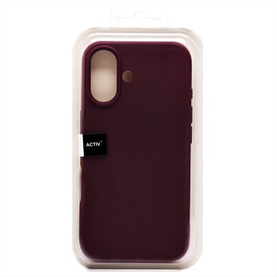 Чехол-накладка для Apple iPhone 16 (бордовый) Activ Full Original Design