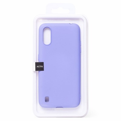 Чехол-накладка для Samsung A015 Galaxy A01 (светло-фиолетовый) Activ Full Original Design