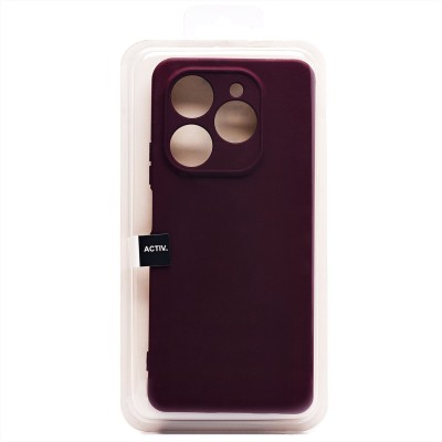 Чехол-накладка для Tecno Spark 20 Pro (бордовый) Activ Full Original Design