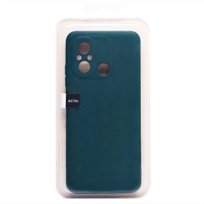 Чехол-накладка для Xiaomi Poco C55 (темно-зеленый) Activ Full Original Design Чехол-накладка для Xiaomi Poco C55 (темно-зеленый) Activ Full Original Design