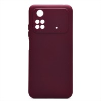 Чехол-накладка для Xiaomi Poco M4 Pro 4G (бордовый) Activ Full Original Design