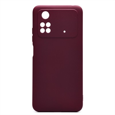Чехол-накладка для Xiaomi Poco M4 Pro 4G (бордовый) Activ Full Original Design