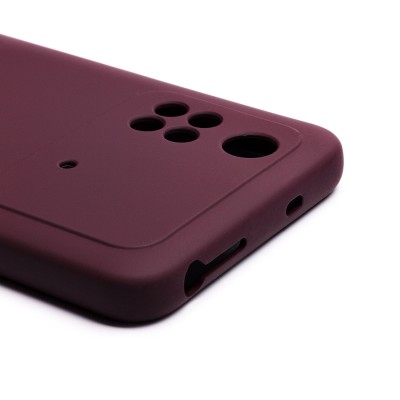 Чехол-накладка для Xiaomi Poco M4 Pro 4G (бордовый) Activ Full Original Design