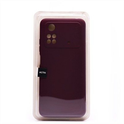 Чехол-накладка для Xiaomi Poco M4 Pro 4G (бордовый) Activ Full Original Design