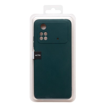 Чехол-накладка для Xiaomi Poco M4 Pro 4G (темно-зеленый) Activ Full Original Design