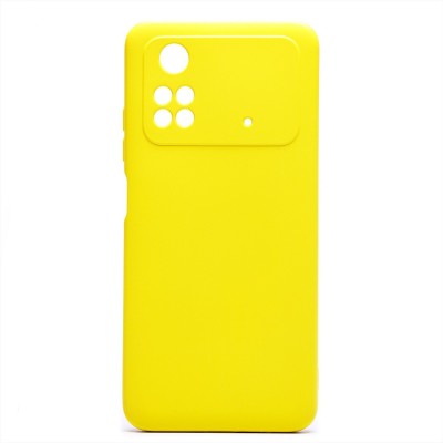 Чехол-накладка для Xiaomi Poco M4 Pro 4G (желтый) Activ Full Original Design