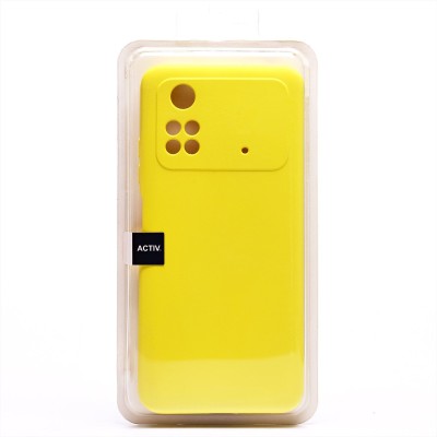 Чехол-накладка для Xiaomi Poco M4 Pro 4G (желтый) Activ Full Original Design