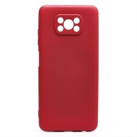 Чехол-накладка для Xiaomi Poco X3 (бордовый) Activ Full Original Design