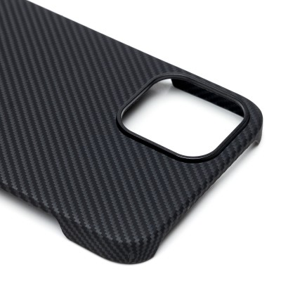 Чехол-накладка для Apple iPhone 12 Pro Max (черный) Cellis SM009 POSH KEVLAR SafeMag