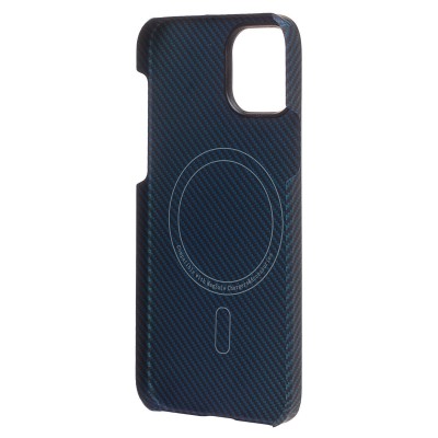 Чехол-накладка для Apple iPhone 12 (синий) Cellis SM009 POSH KEVLAR SafeMag