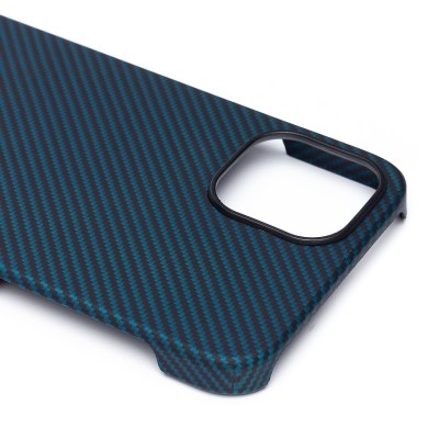 Чехол-накладка для Apple iPhone 12 (синий) Cellis SM009 POSH KEVLAR SafeMag
