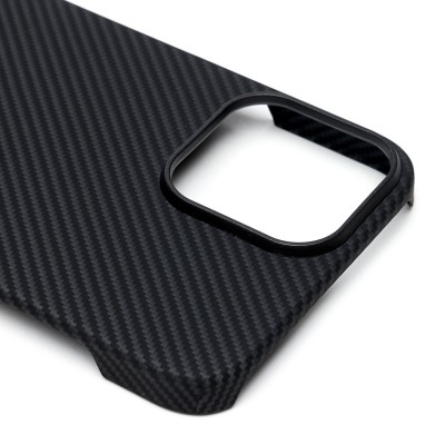 Чехол-накладка для Apple iPhone 13 Pro Max (черный) Cellis SM009 POSH KEVLAR SafeMag