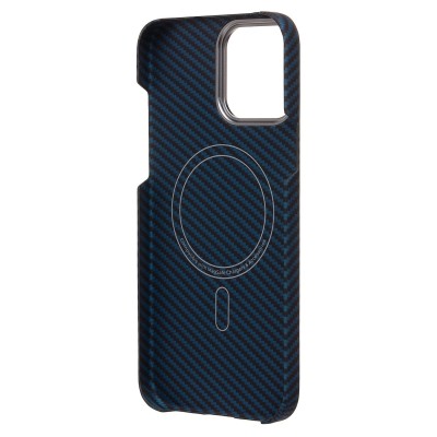 Чехол-накладка для Apple iPhone 13 Pro Max (синий) Cellis SM009 POSH KEVLAR SafeMag