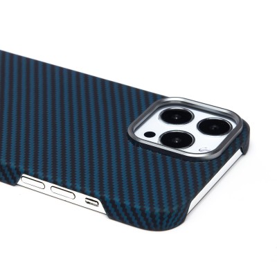 Чехол-накладка для Apple iPhone 13 Pro Max (синий) Cellis SM009 POSH KEVLAR SafeMag