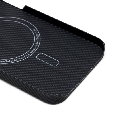 Чехол-накладка для Apple iPhone 13 Pro (черный) Cellis SM009 POSH KEVLAR SafeMag