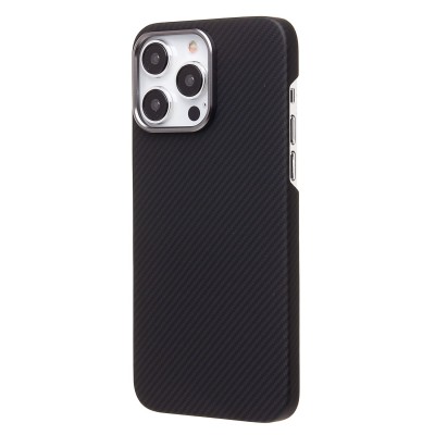 Чехол-накладка для Apple iPhone 14 Pro Max (черный) Cellis SM009 POSH KEVLAR SafeMag