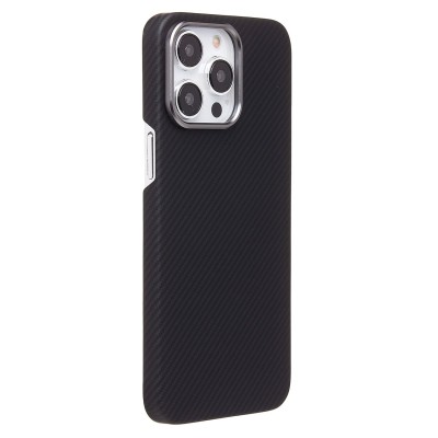 Чехол-накладка для Apple iPhone 14 Pro Max (черный) Cellis SM009 POSH KEVLAR SafeMag