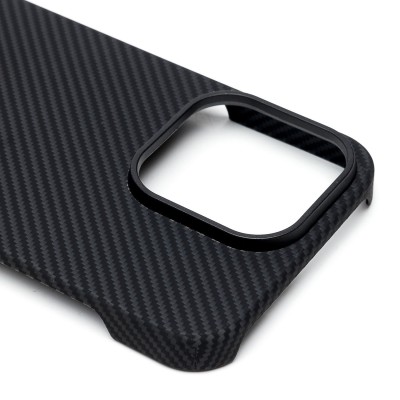 Чехол-накладка для Apple iPhone 14 Pro (черный) Cellis SM009 POSH KEVLAR SafeMag