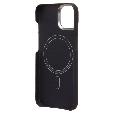 Чехол-накладка для Apple iPhone 14 (черный) Cellis SM009 POSH KEVLAR SafeMag