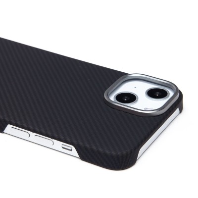 Чехол-накладка для Apple iPhone 14 (черный) Cellis SM009 POSH KEVLAR SafeMag