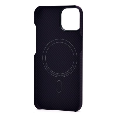 Чехол-накладка для Apple iPhone 14 (фиолетовый) Cellis SM009 POSH KEVLAR SafeMag