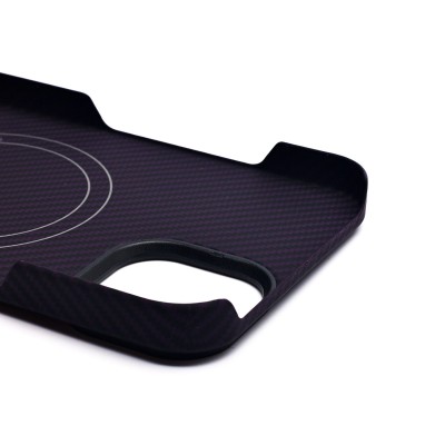 Чехол-накладка для Apple iPhone 14 (фиолетовый) Cellis SM009 POSH KEVLAR SafeMag