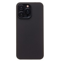 Чехол-накладка для Apple iPhone 15 Pro Max (черный) Cellis SM009 POSH KEVLAR SafeMag