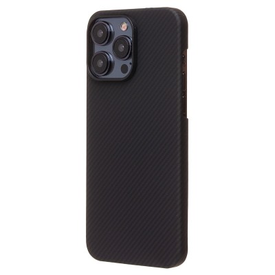 Чехол-накладка для Apple iPhone 15 Pro Max (черный) Cellis SM009 POSH KEVLAR SafeMag