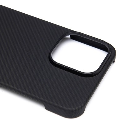 Чехол-накладка для Apple iPhone 15 Pro Max (черный) Cellis SM009 POSH KEVLAR SafeMag