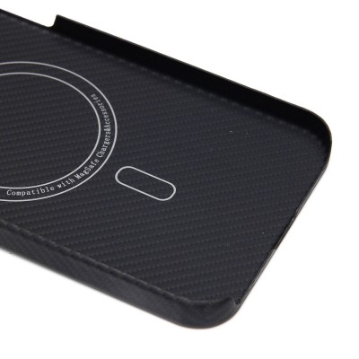 Чехол-накладка для Apple iPhone 15 Pro Max (черный) Cellis SM009 POSH KEVLAR SafeMag