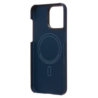 Чехол-накладка для Apple iPhone 15 Pro Max (синий) Cellis SM009 POSH KEVLAR SafeMag