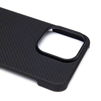 Чехол-накладка для Apple iPhone 15 Pro (черный) Cellis SM009 POSH KEVLAR SafeMag