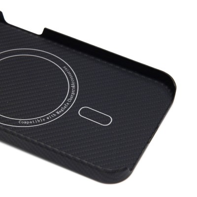Чехол-накладка для Apple iPhone 15 Pro (черный) Cellis SM009 POSH KEVLAR SafeMag