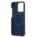Чехол-накладка для Apple iPhone 15 Pro (синий) Cellis SM009 POSH KEVLAR SafeMag