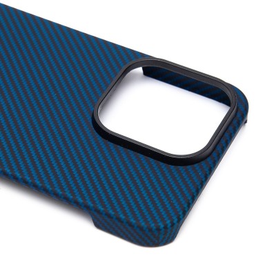Чехол-накладка для Apple iPhone 15 Pro (синий) Cellis SM009 POSH KEVLAR SafeMag