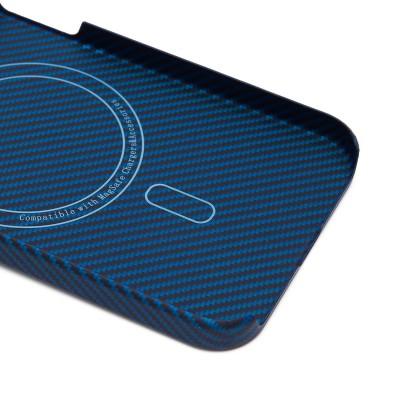Чехол-накладка для Apple iPhone 15 Pro (синий) Cellis SM009 POSH KEVLAR SafeMag