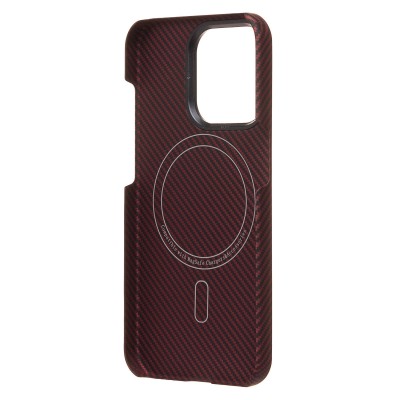 Чехол-накладка для Apple iPhone 15 Pro (красный) Cellis SM009 POSH KEVLAR SafeMag