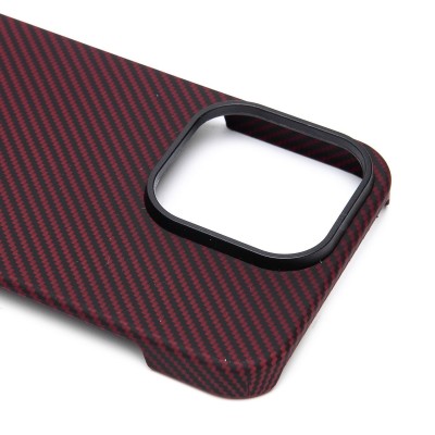 Чехол-накладка для Apple iPhone 15 Pro (красный) Cellis SM009 POSH KEVLAR SafeMag